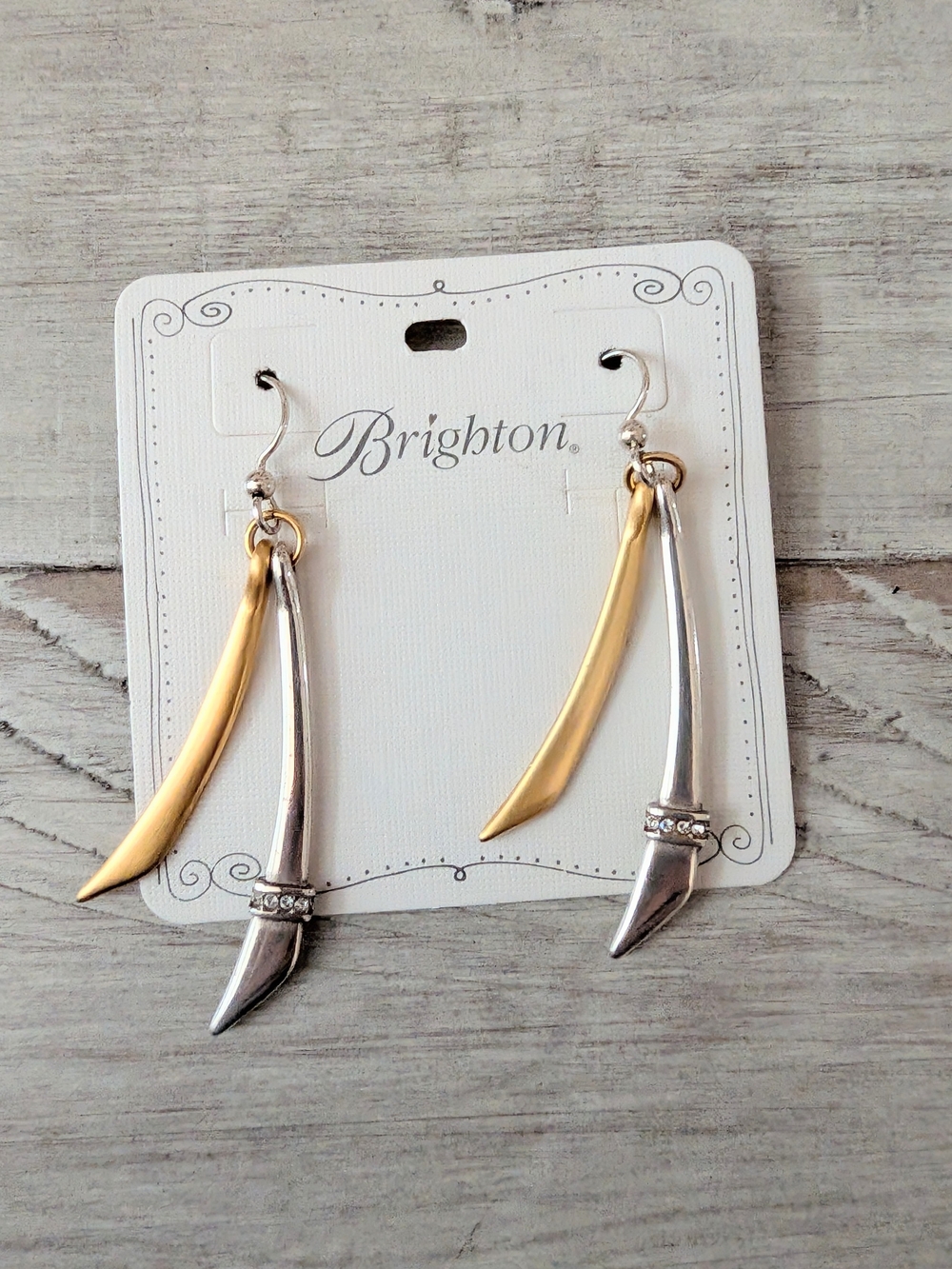 Brighton "Meridian Swing Linx" Drop Earrings NWOT